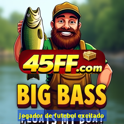 jogador de futebol excitado